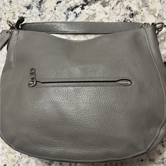 Coach Gray Leather Shoulder Bag - Picture 4 of 10